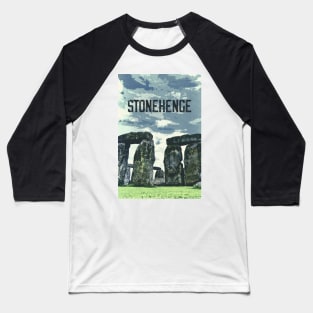 Stonehenge, England ✪ Vintage style poster Baseball T-Shirt